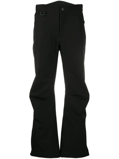 Moncler Sportivo Flared Leg Trousers In Black