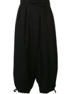 YOHJI YAMAMOTO CROPPED BALLOON TROUSERS