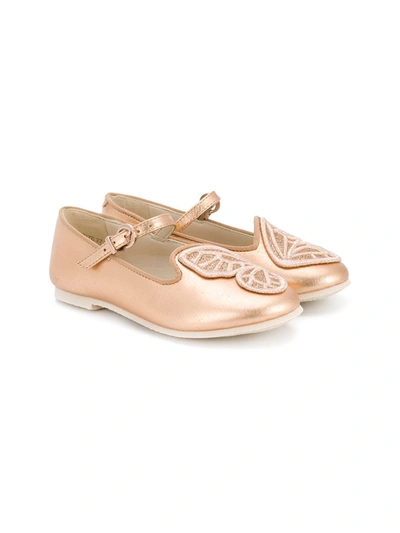 Sophia Webster Mini Kids' Bibi Butterfly Mini Sandals In Metallic