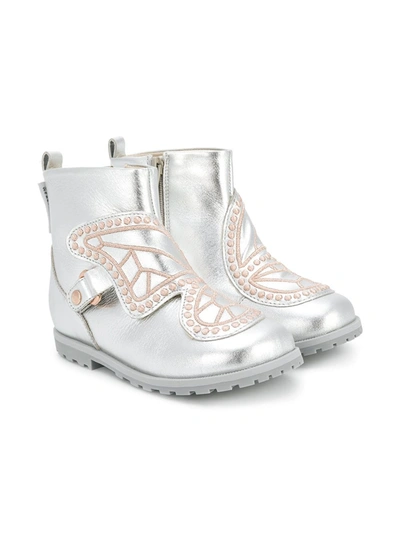 Sophia Webster Mini Kids' Karina Mini Boots In Grey