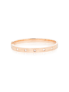 Anita Ko 18k Rose Gold Oval Princess Diamond Bracelet In Pink