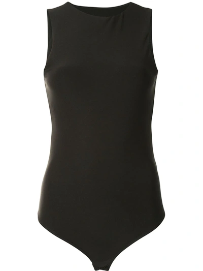 Alix Nyc Chase Open-back Bodysuit In Black