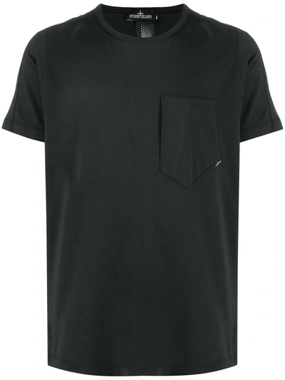 Stone Island Shadow Project Patch-pocket T-shirt In Black