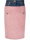 MOSCHINO PANELLED PENCIL SKIRT
