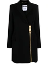 MOSCHINO EXPOSED ZIP COAT