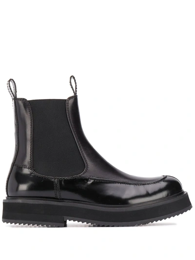 Joseph Round-toe Chelsea Boots In Black