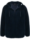 A.p.c. Zipped Drawstring Jacket In Blue