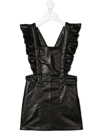 slim fit dress slacks Faux Leather Dress Set