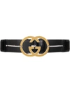 GUCCI G BUCKLE LEATHER BELT