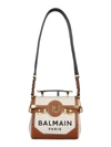 BALMAIN BROWN LEATHER SHOULDER BAG,125277B1-BC6D-2241-DFEF-945E92E1E9DB