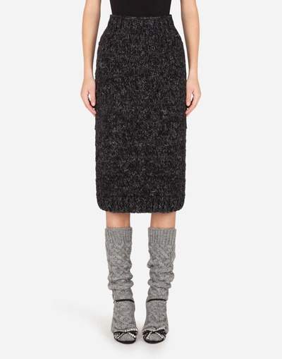 Dolce & Gabbana Knit Calf-length Pencil Skirt