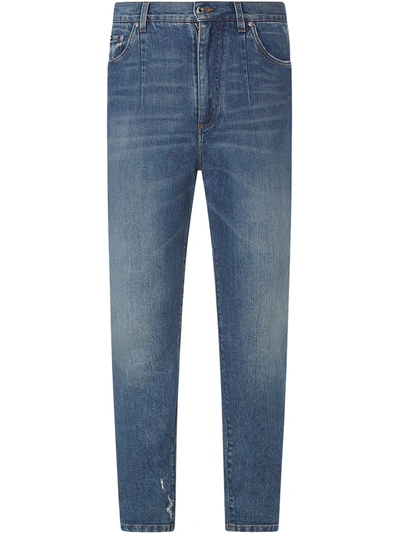 Dolce & Gabbana Straight-leg Jeans In Blue