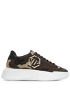 Philipp Plein Godzilla Runner Platform Trainers In Brown