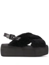 Paloma Barceló Violin Mountain Platform Sandals In Black