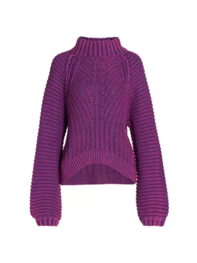Free People Sweetheart Sweater In Glowing Orchid