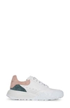 Alexander Mcqueen Court White Panelled Leather Sneakers In Multicolour