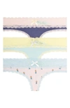 HONEYDEW INTIMATES AHNA 3-PACK LACE THONG,200260MP