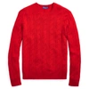 Ralph Lauren Cable-knit Cashmere Sweater In Classic Red
