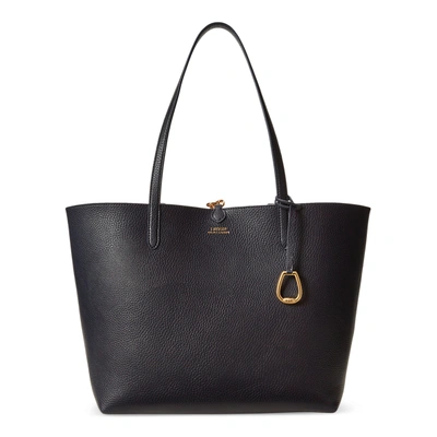 Lauren Ralph Lauren Faux-leather Reversible Tote In Lauren Navy/maupiti Flora