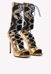 ALEXANDRE VAUTHIER CARINE SUPERGLASS LACE-UP LEATHER BOOTS