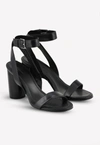 BALENCIAGA OVAL 90 SANDALS IN SHINY CALFSKIN