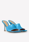 Bottega Veneta Stretch Leather Sandals In Blue