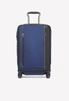 Tumi Arrive' International Dual Access 4-wheeled Carry-on Spinner Luggage In Blue