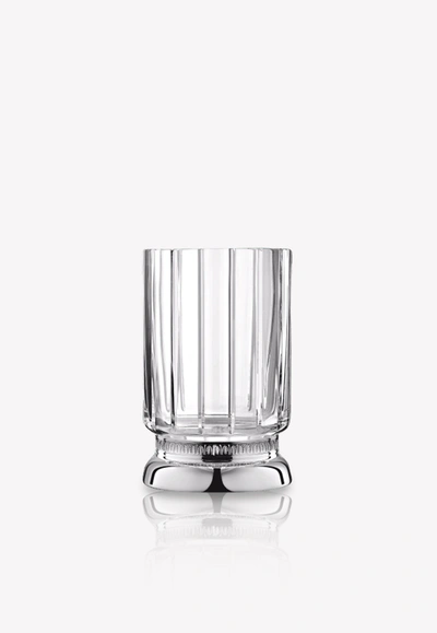 Christofle Malmaison Crystal Vase- Small In Transparent