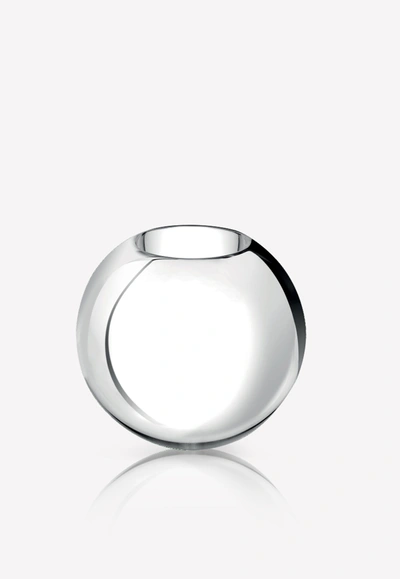 Christofle Uni Small Glass Vase In Transparent