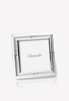 CHRISTOFLE RUBANS SILVER-PLATED PICTURE FRAME- 9 X 9 CM