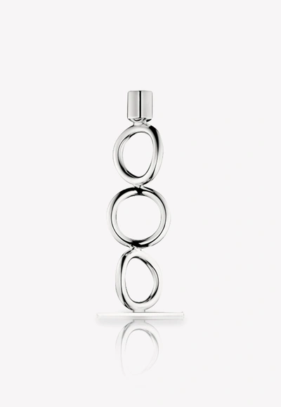 Christofle Vertigo Silver-plated 3-ring Candlestick