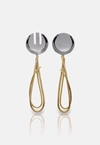 Michael Aram Calla Lily Stainless Steel Serving Set In Silver