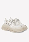 Balenciaga Triple S Clear Sole Sneakers In White