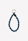 BOTTEGA VENETA WOVEN NAPPA LEATHER KEY RING