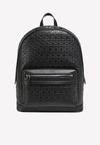 FERRAGAMO GANCINI EMBOSSED CALFSKIN LEATHER BACKPACK