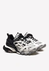 Balenciaga Track 2 Open Metallic Sneakers In Monochrome