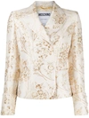 MOSCHINO JACQUARD DOUBLE-BREASTED BLAZER