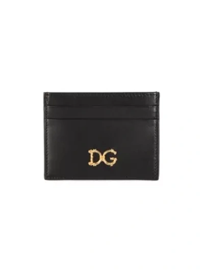 Dolce & Gabbana Logo Cards Holder In Nero