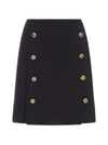 GIVENCHY GIVENCHY BUTTON EMBOSSED MINI SKIRT