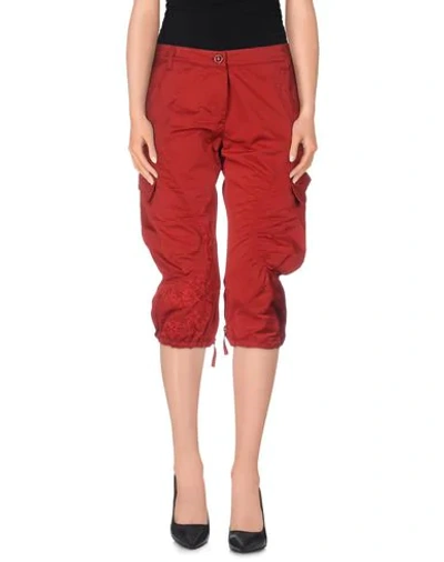 Scervino Street Cropped Pants In Brick Red