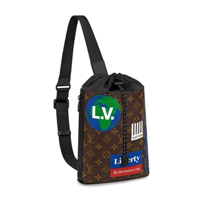 Louis Vuitton Chalk Sling Bag In Marron