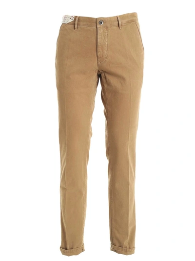Incotex Slacks Collection Trousers In Camel Colour In Medium Beige