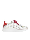 MARC JACOBS PEANUTS X THE TENNIS SHOE IN WHITE AND RED