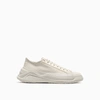 Oamc Free Solo Low-top Leather Sneakers In Natural White