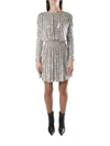 SAINT LAURENT JERSEY MINIDRESS COVERED WITH SEQUINS,11527902