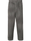 ISSEY MIYAKE PLEATED CROPPED TROUSERS