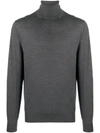 Dell'oglio Roll Neck Sweater In Grey