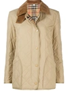 BURBERRY DIAMOND-QUILTED BARN JACKET