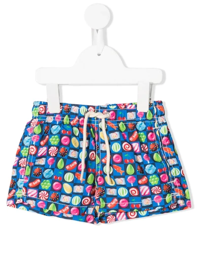 Mc2 Saint Barth Babies' Candy Swim Shorts In Blue