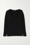 ARCH4 TWIST-FRONT RIBBED CASHMERE SWEATER